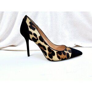Zara Woman Size 40 (US 9-9.5) Animal Print Pointed Toe Slip On Stiletto Heel NEW